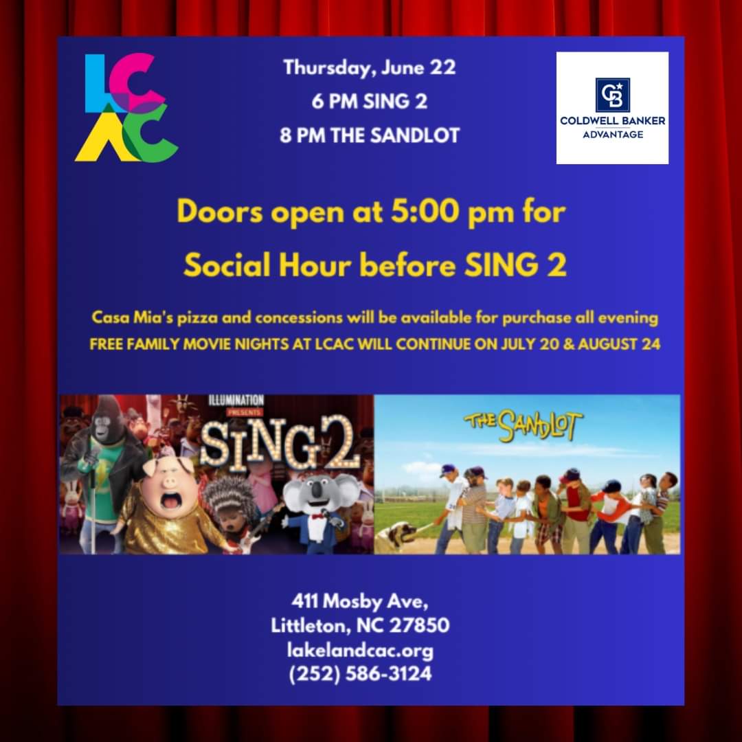 sing 2 the sandlot lakeland cultural arts center littleton nc june 22 2023