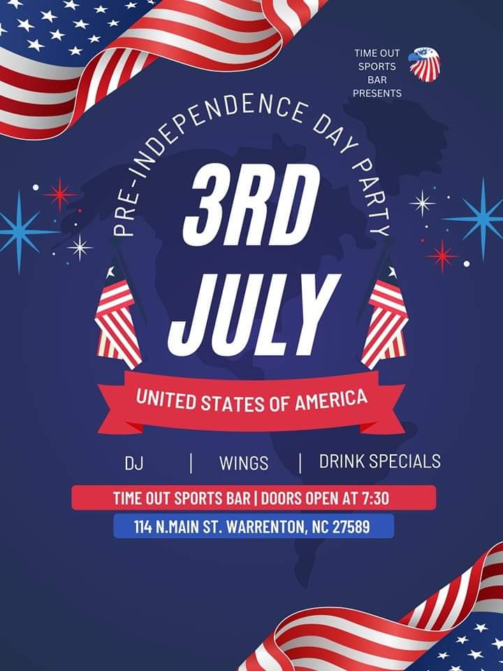 time out sports bar fourth of july warrenton nc