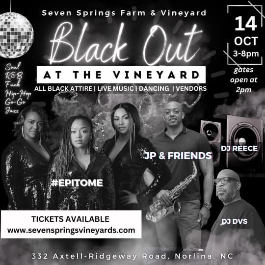 all black affair seven springs farm and vineyard october 14 2023