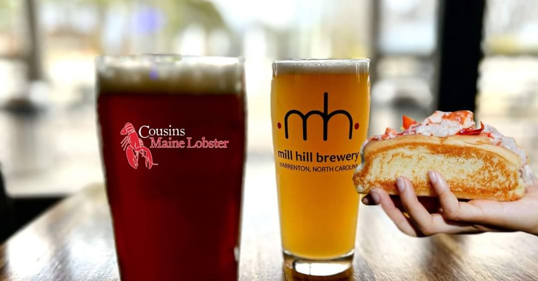 cousins maine lobster mill hill brewery warrenton nc