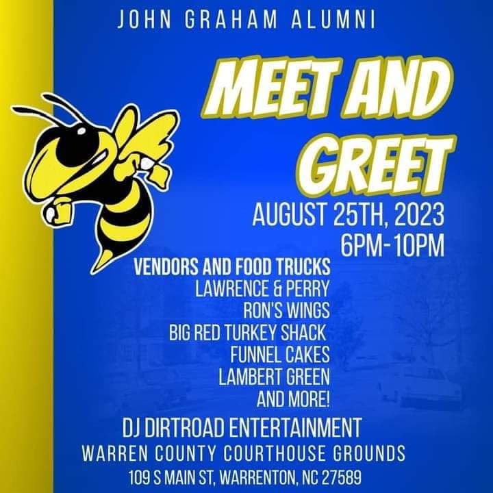 john graham alumni meet and greet warrenton nc august 25 2023