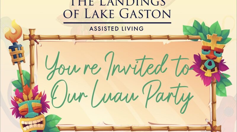 luau party landings of lake gaston littleton nc august 2023