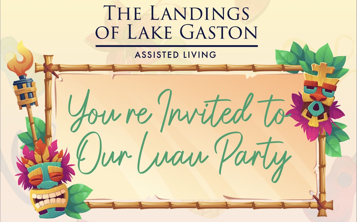 luau party landings of lake gaston littleton nc august 2023