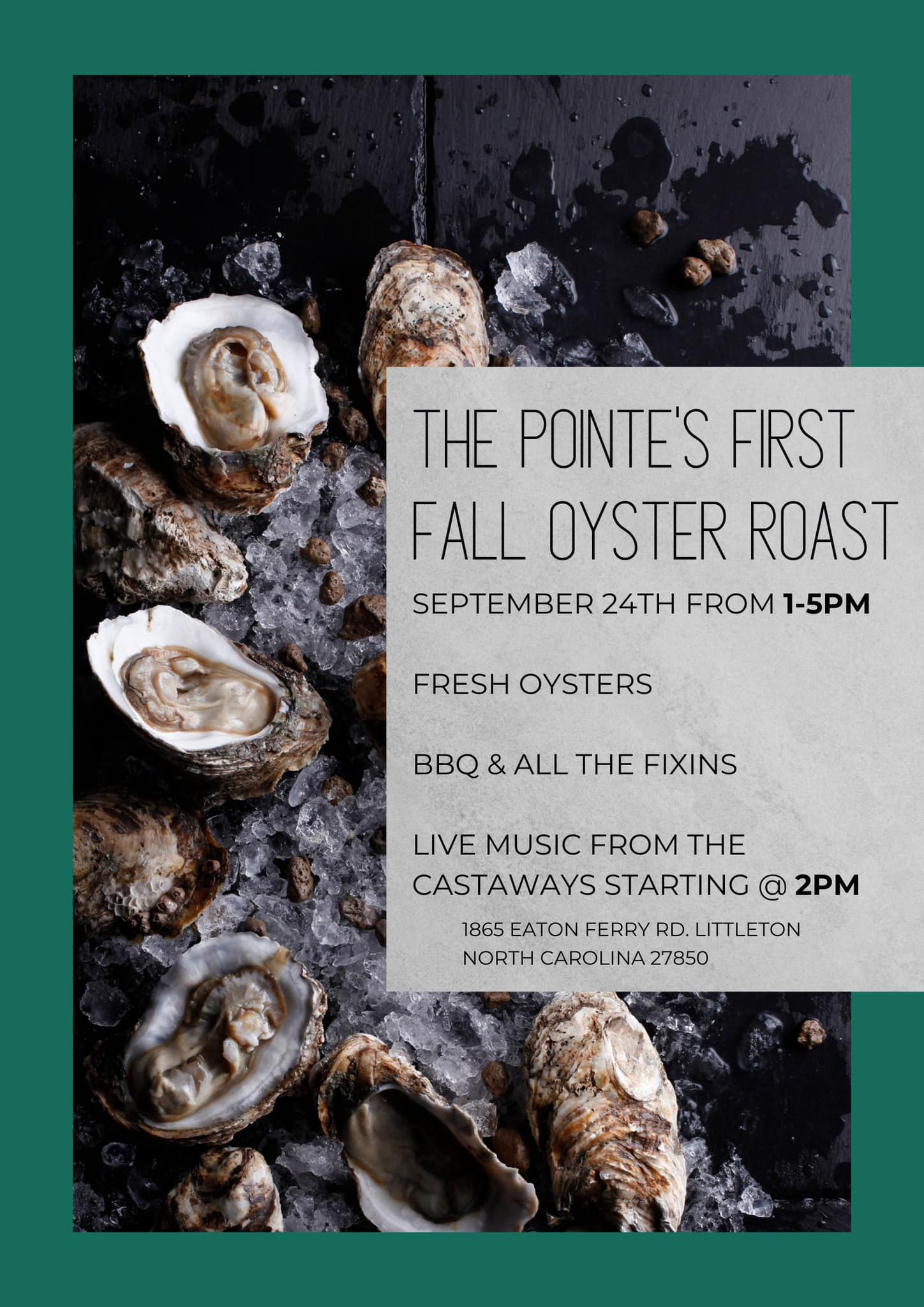 the pointe at lake gaston oyster roast littleton nc september 24 2023