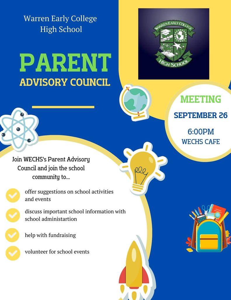warren early college high school parent advisory council warrenton nc september 26 2023