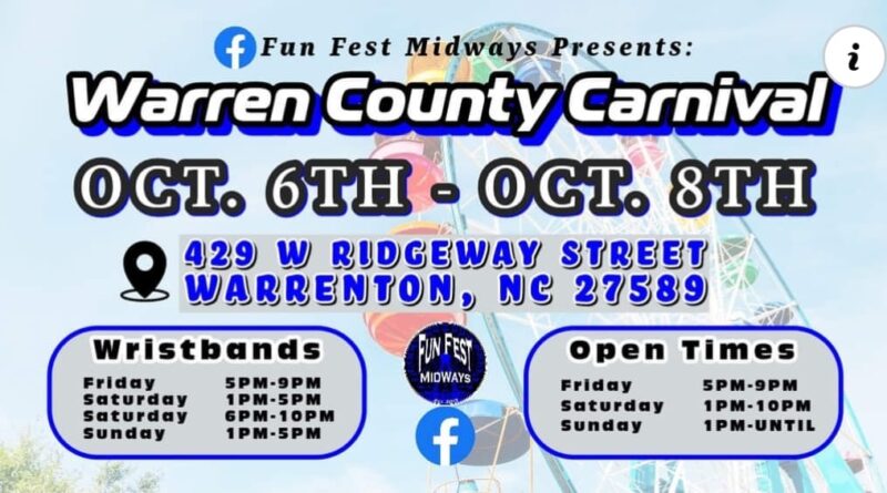 warren county carnival october 2023