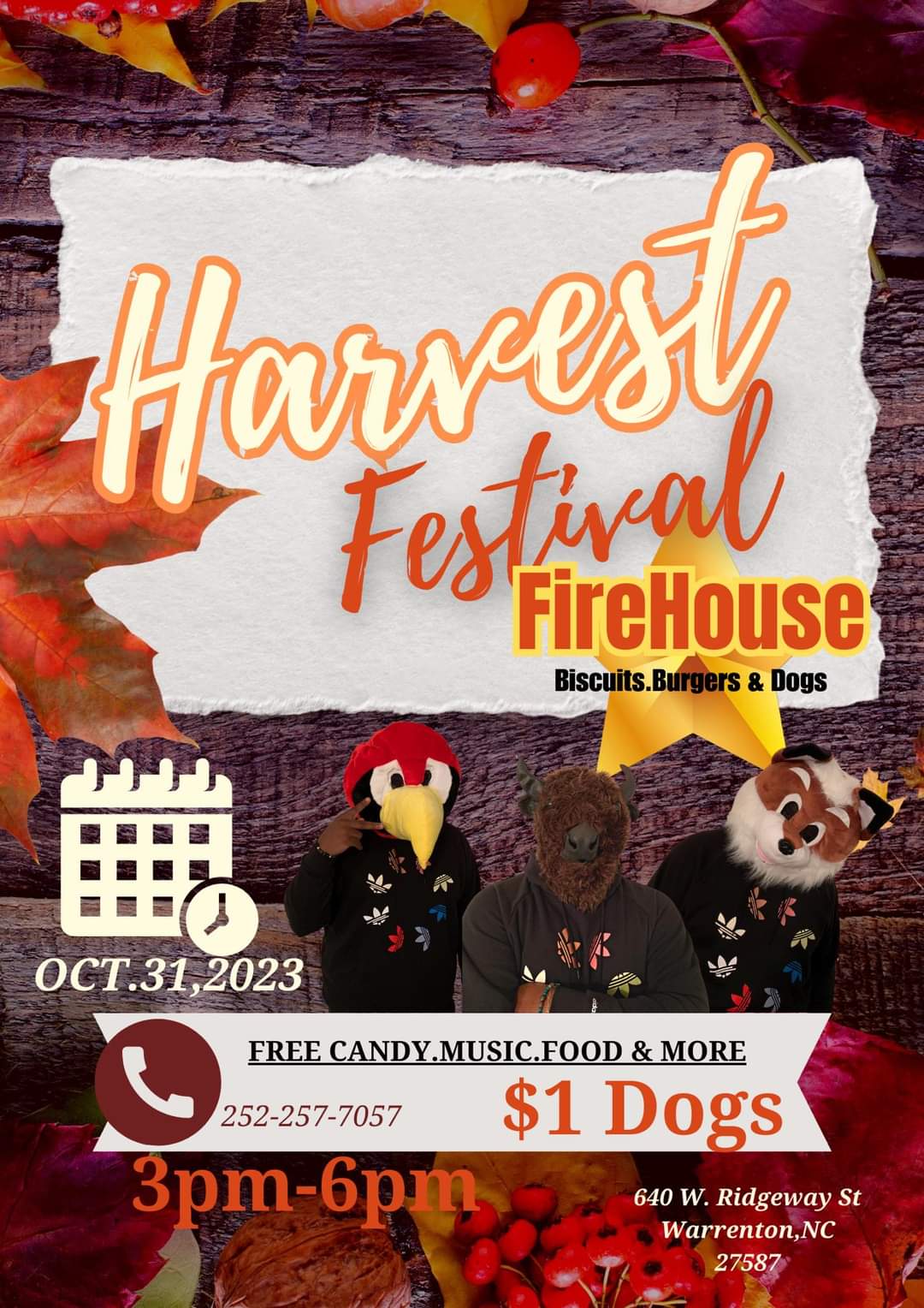 harvest festival firehouse warrenton nc october 31 2023