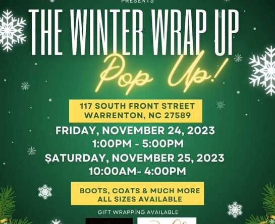 Uptown experience winter wrap up Warrenton nc