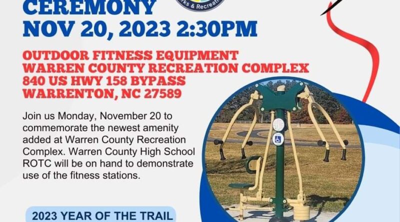 outdoor fitness equipment warren county recreation complex warrenton nc november 20 2023