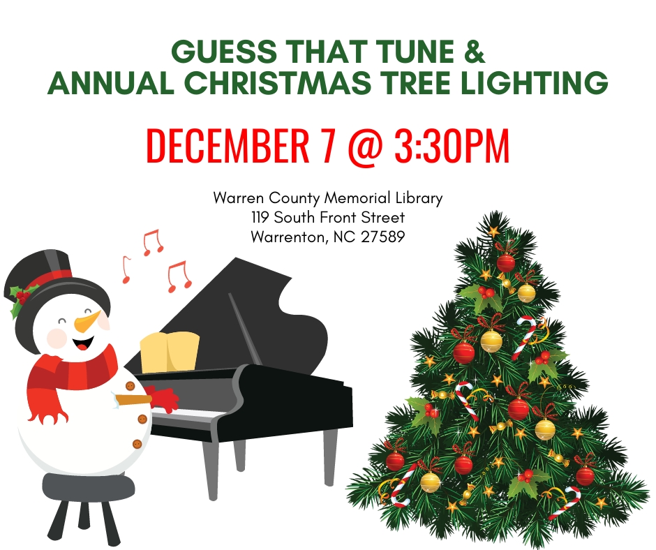 guess that tune annual christmas tree lighting warren county memorial library december 7 2023