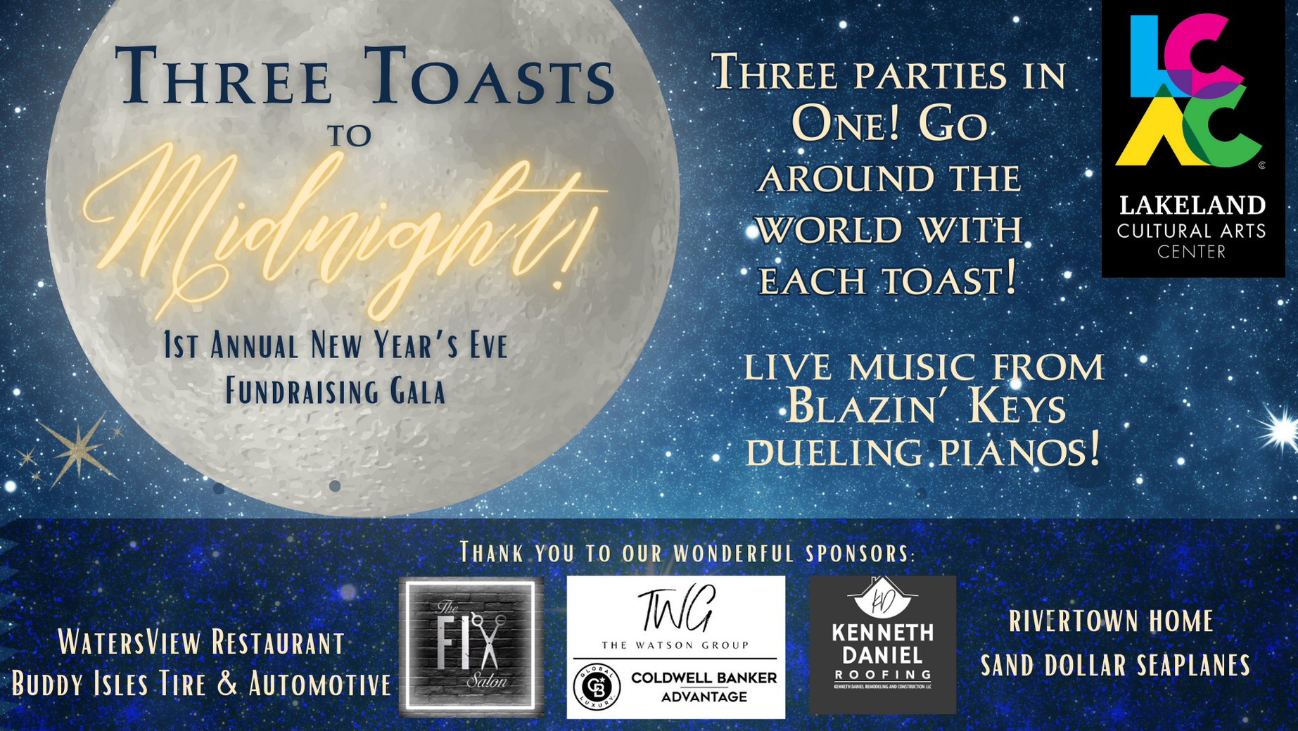 three toasts to midnight lakeland cultural arts center littleton nc december 31 2023