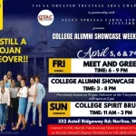 College Alumni Showcase Weekend! April 5 6 7 2024 seven springs farm and vineyard norlina nc