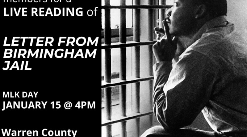 MLK LETTER FROM A BIRMINGHAM JAIL WARRENTON NORTH CAROLINA