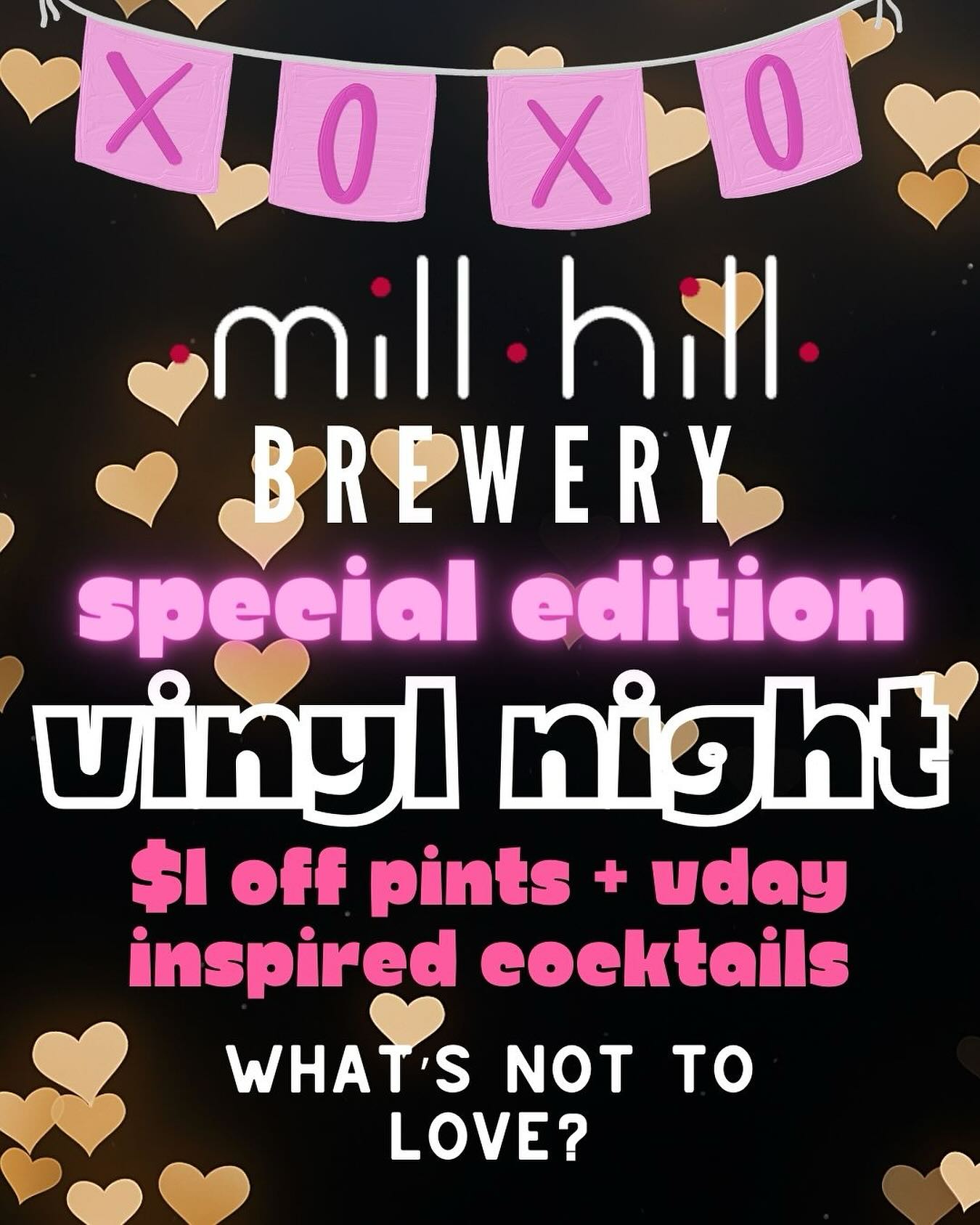 mill hill brewery valentines day 2024