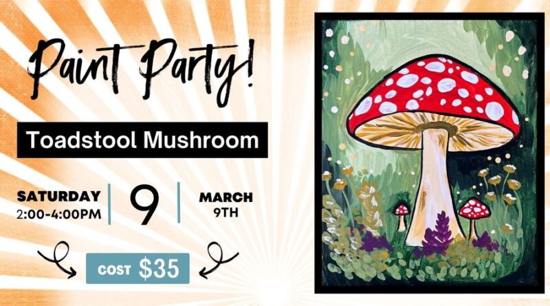 mushroom paint party mill hill brewery warrenton nc