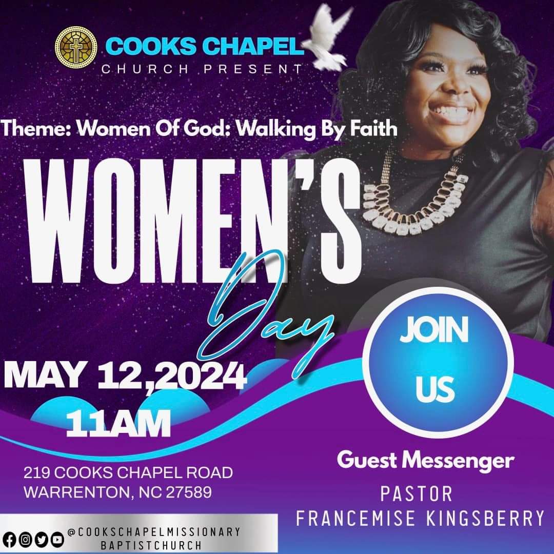 womens day cooks chapel warrenton nc may 12 2024