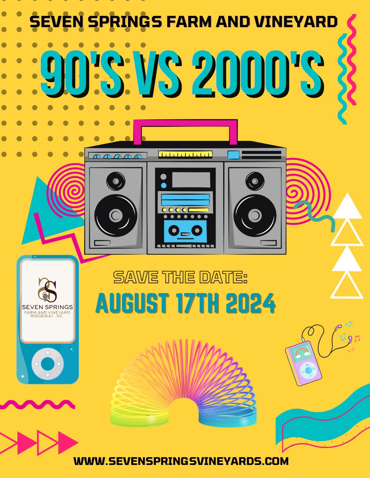 90s VS 2000s Fest @ Seven Springs Farm and Vineyard - The Warrenist