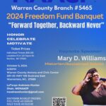 naacp warren county branch freedom fund banquet 2024