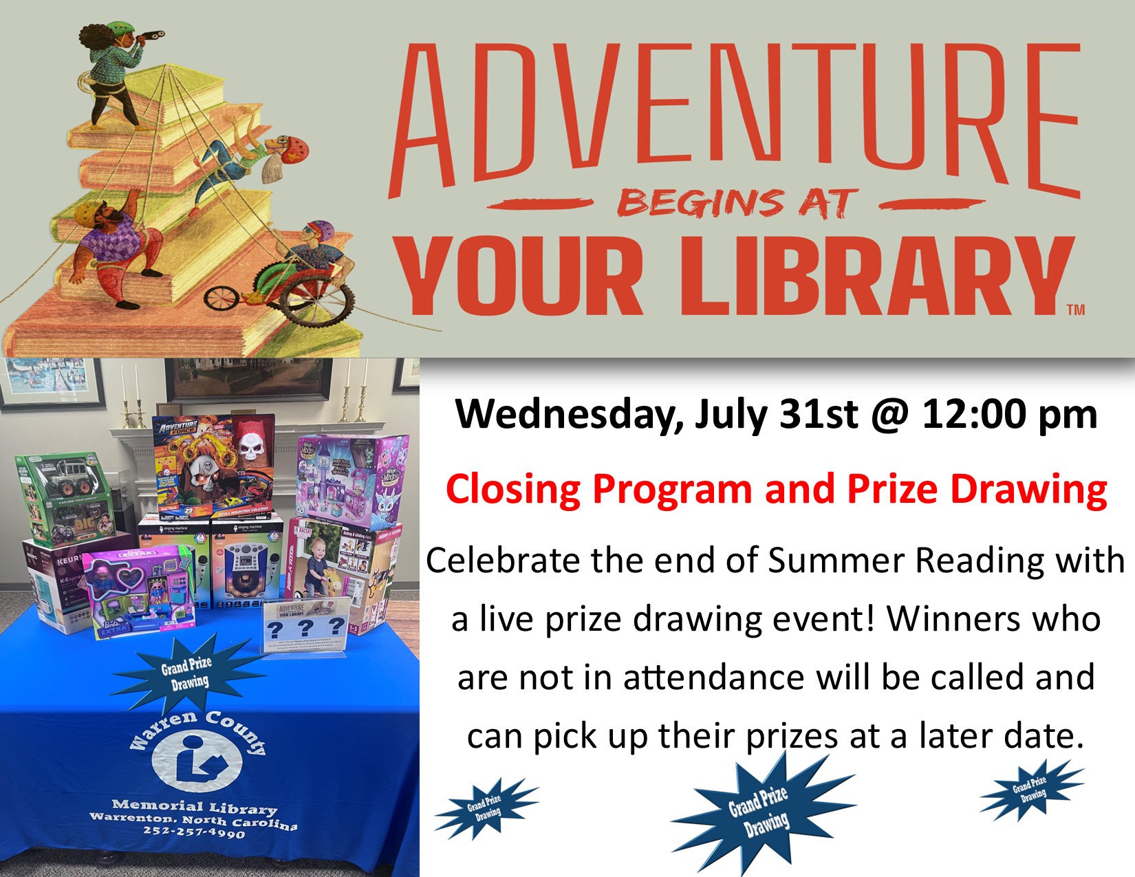 summer reading program closing program warren county memorial library warrenton nc