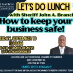 warren county sheriff john branch lunch lake gaston regional chamber of commerce september 2024