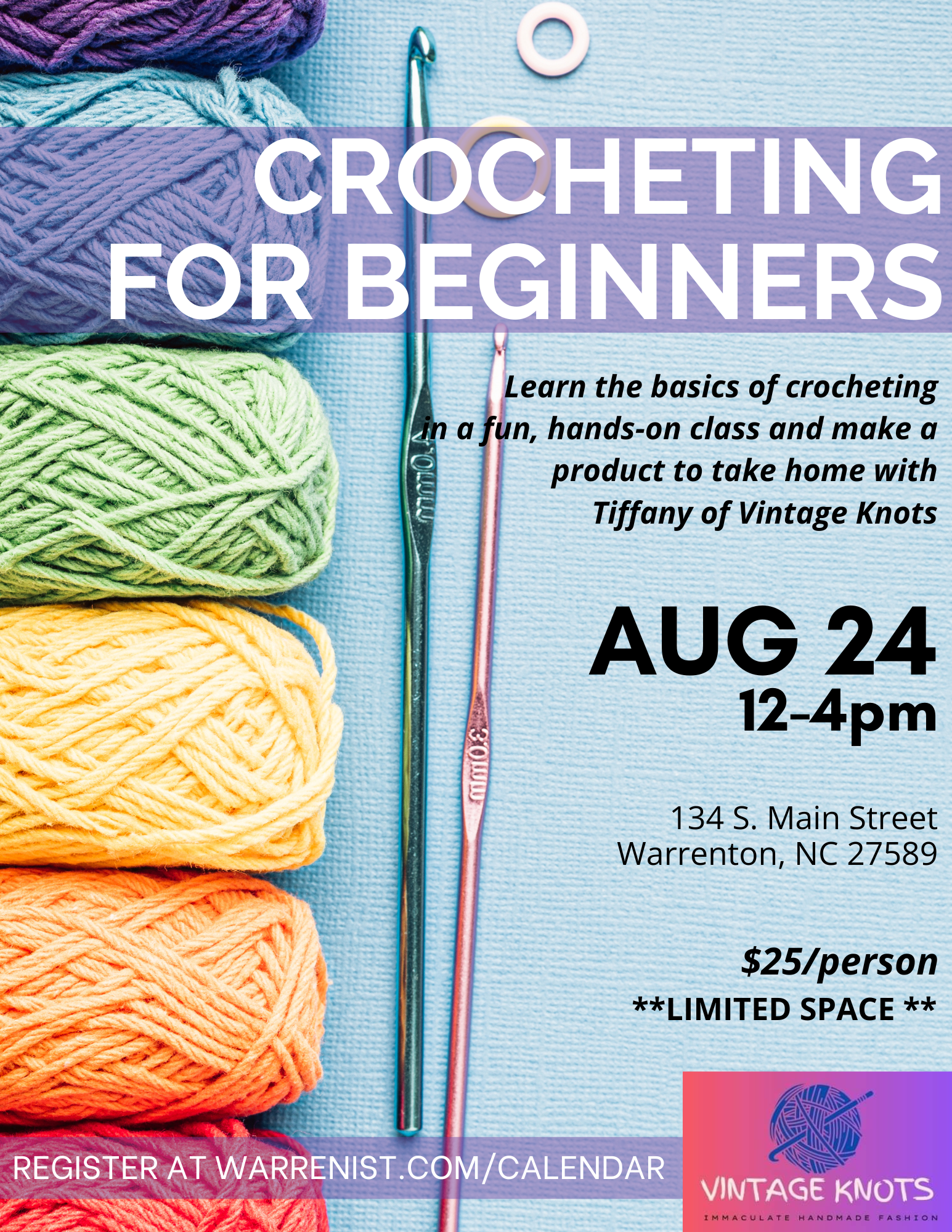 crocheting for beginners vintage knots august 24 2024