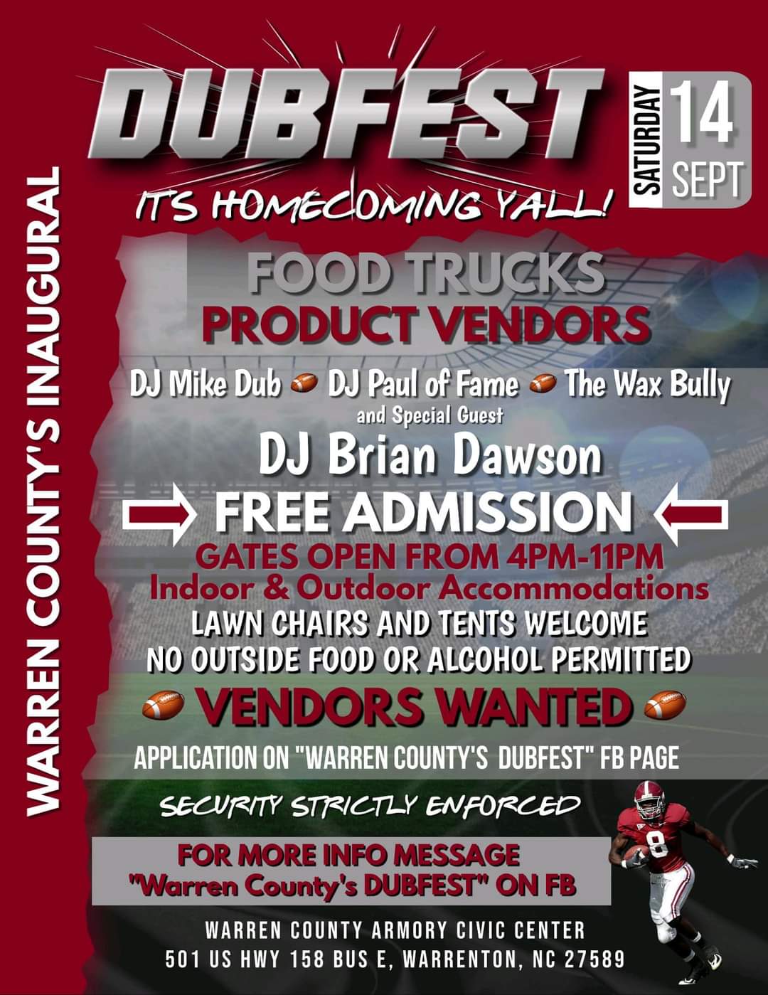 dubfest warren county high school wchs homecoming 2024