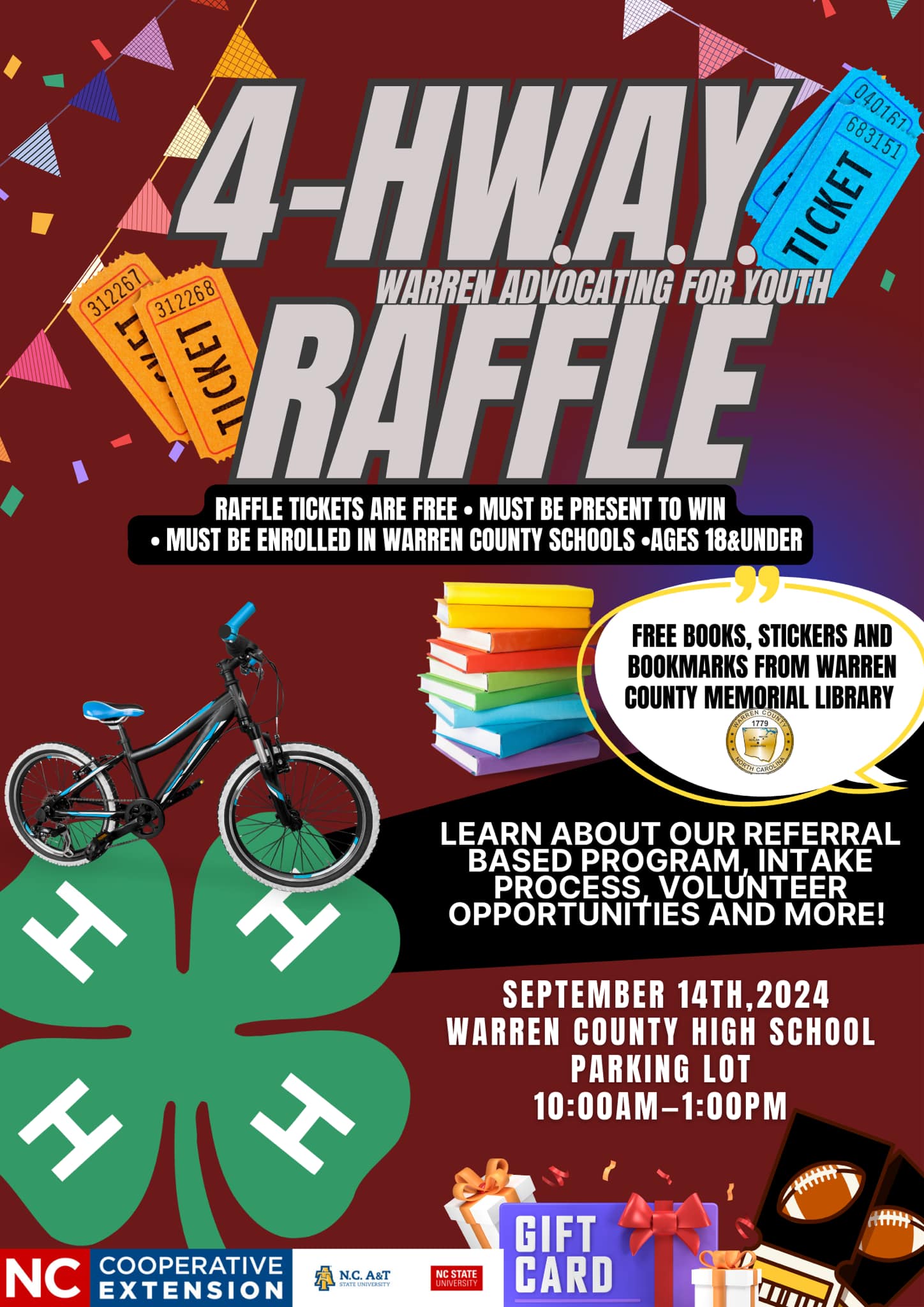 4h way raffle wchs homecoming 2024