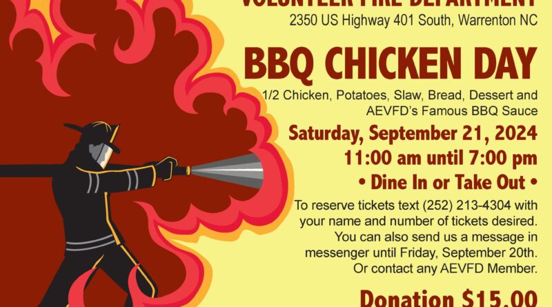 bbq chicken day afton elberon fire dept september 21 2024