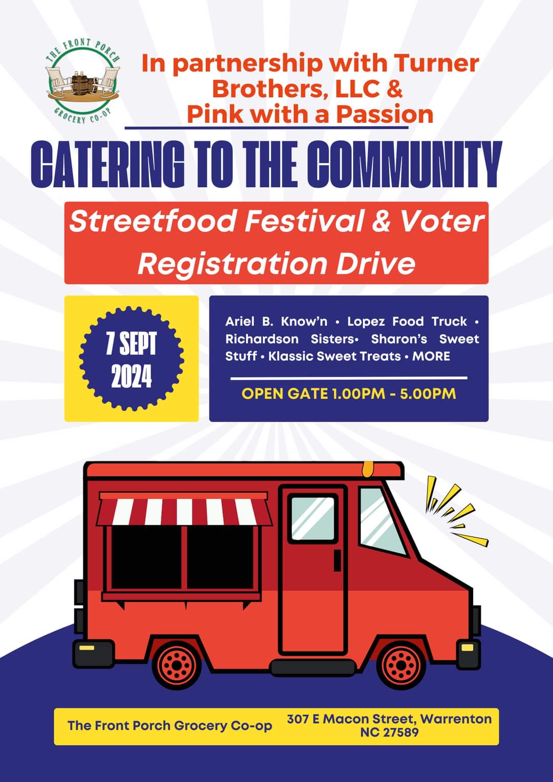 catering to the community streetfood festival warrenton nc september 7 2024