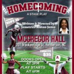 homecoming stageplay rock and fortress jametrice alston jones mcgregor hall henderson nc