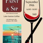 paint and sip lake gaston coffee littleton nc september 19 2024