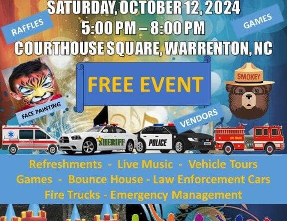 warren county national night out warrenton nc october 2024