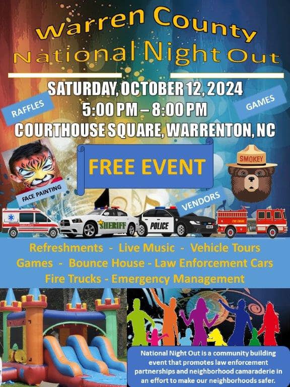 warren county national night out warrenton nc october 2024