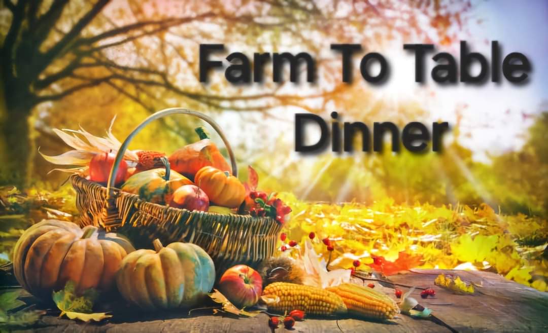 Farm to table dinner homestead farm Oct 2024