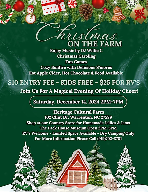 christmas on the farm heritage cultural farm december 2024