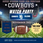 cowboys fan club watch party seven springs farm and vineyard norlina nc nov 2024