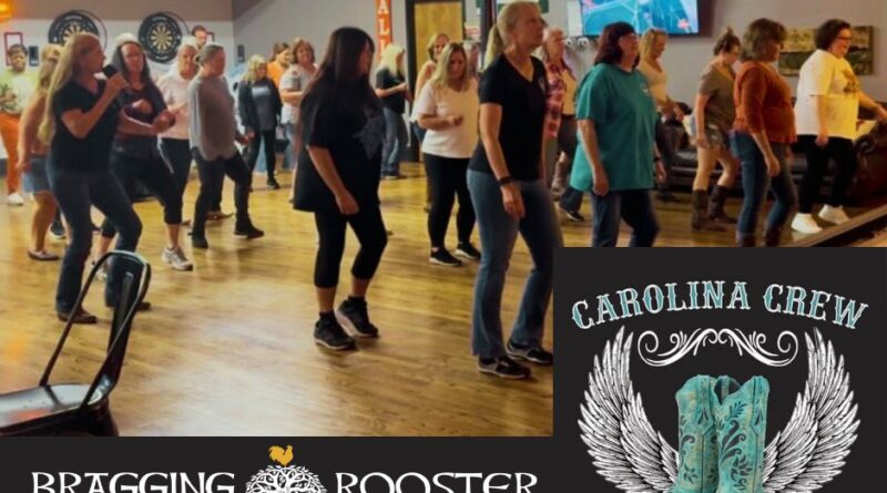 Sue Jennings Carolina Crew Line Dancing bragging rooster warrenton nc