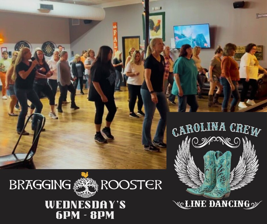 Sue Jennings Carolina Crew Line Dancing bragging rooster warrenton nc