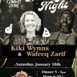 lake gaston pizza comedy night kiki wynns wafeeq zarif january 2025