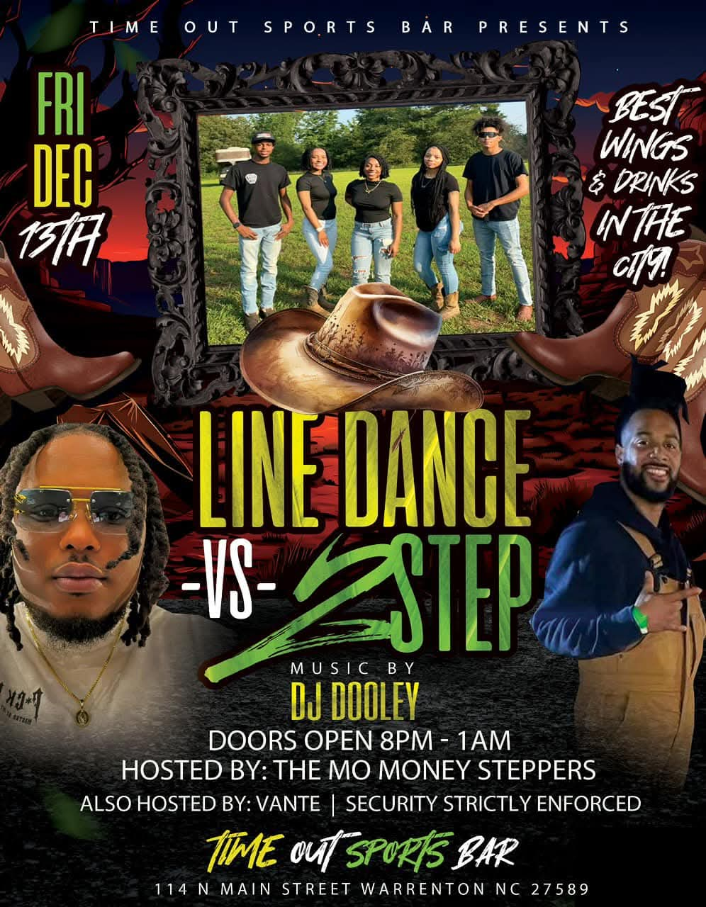 line dance 2 step time out sports bar warrenton nc dec 2024