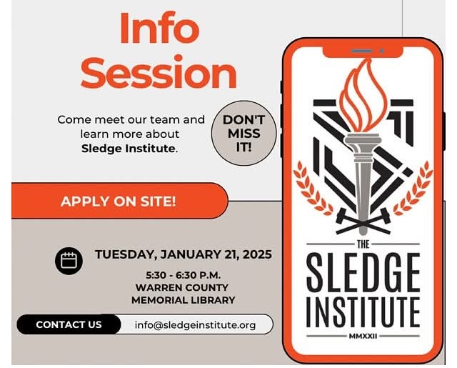 sledge institute info session warren county memorial library warrenton nc january 21 2025