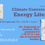 Climate Conversations Energy Literacy Hive Working Landscapes Warrenton NC January 2025