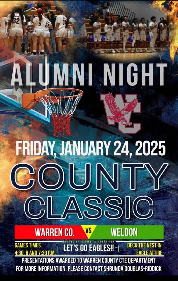 WCHS Alumni Night County Classic Warrenton NC January 2025