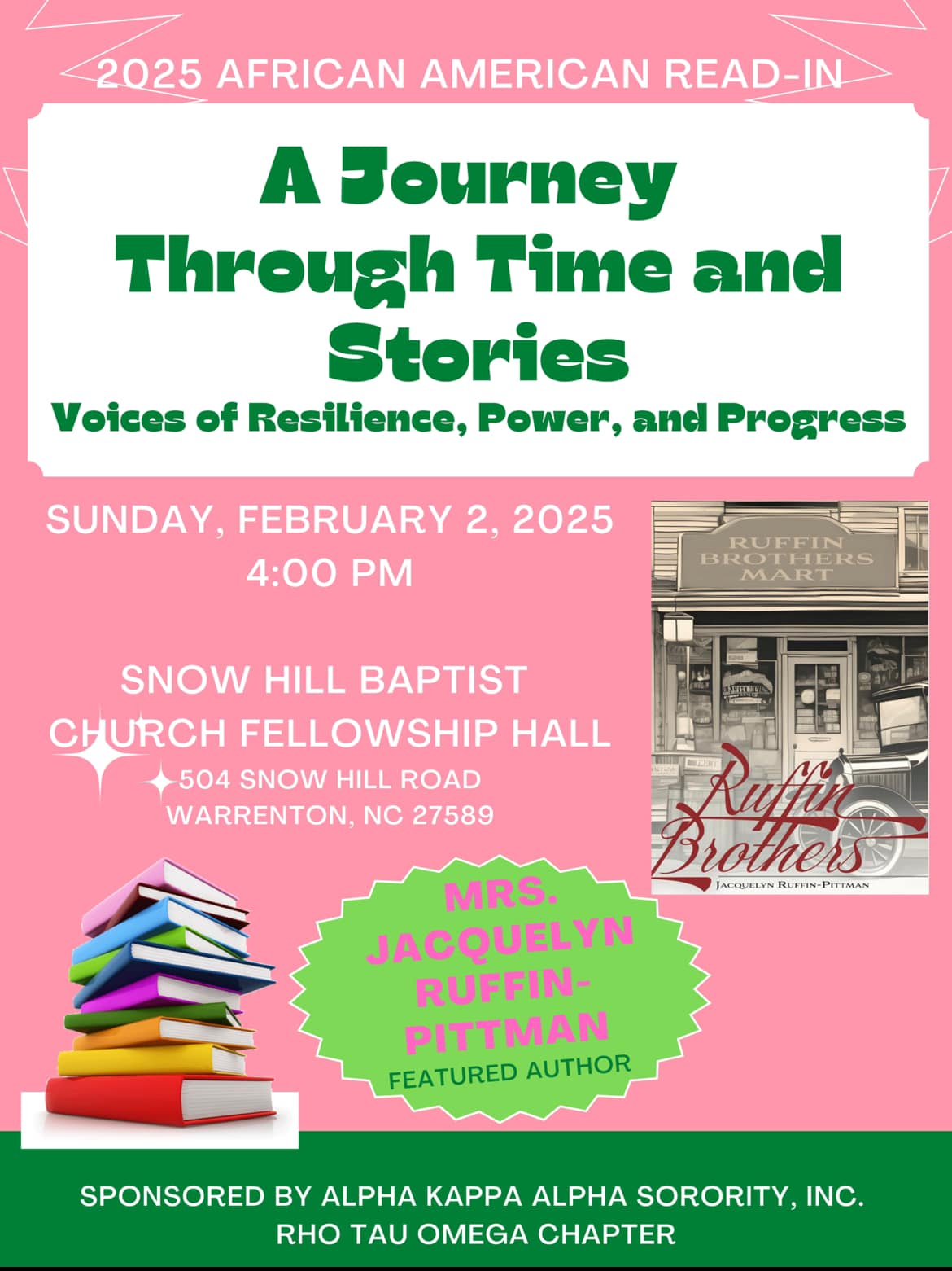 african american read in alpha kappa alpha rho tau omega snow hill baptist warrenton nc 2025