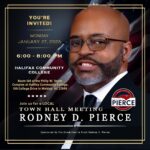 rodney d pierce town hall meeting halifax community college january 27 2025