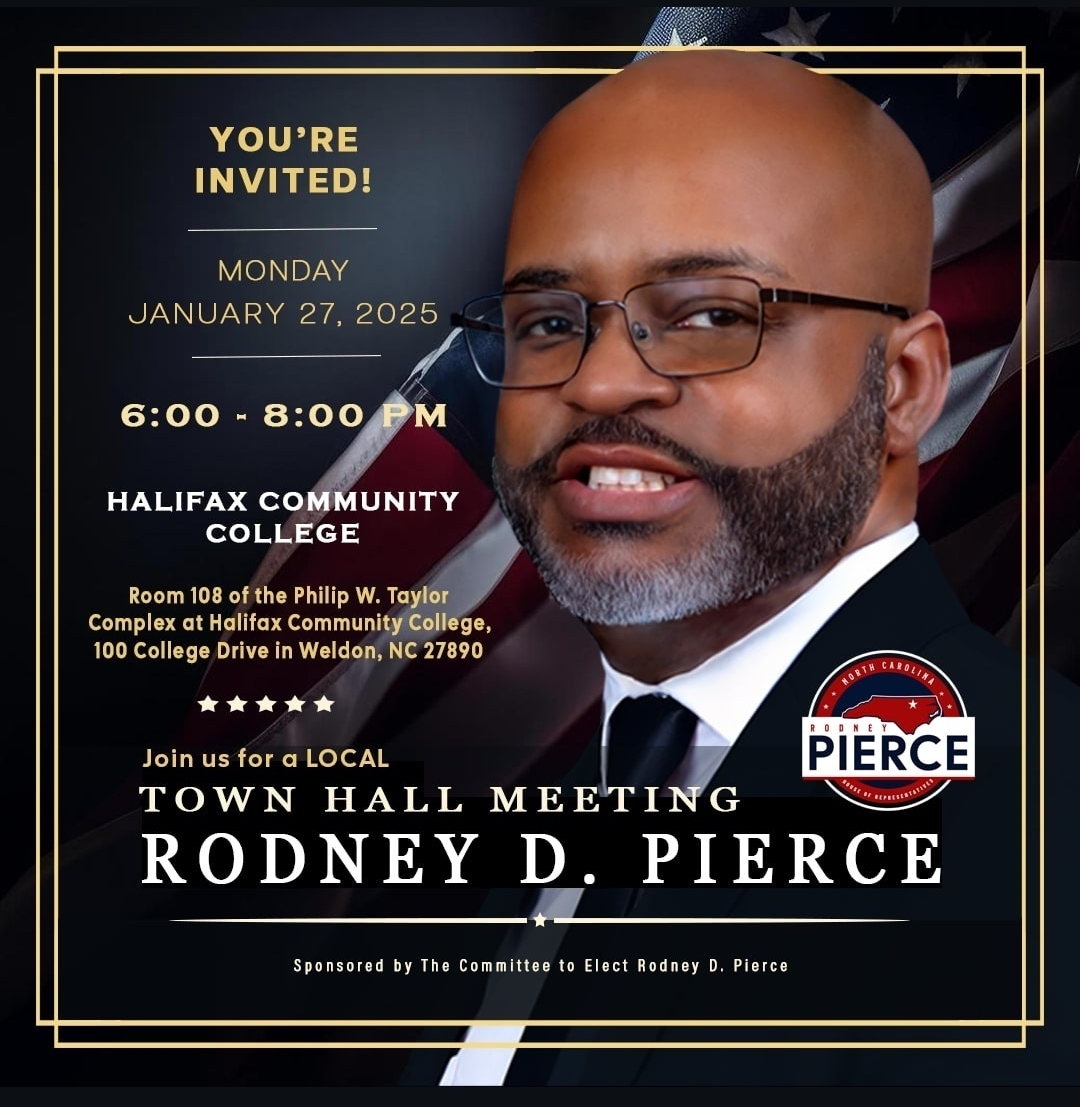 rodney d pierce town hall meeting halifax community college january 27 2025