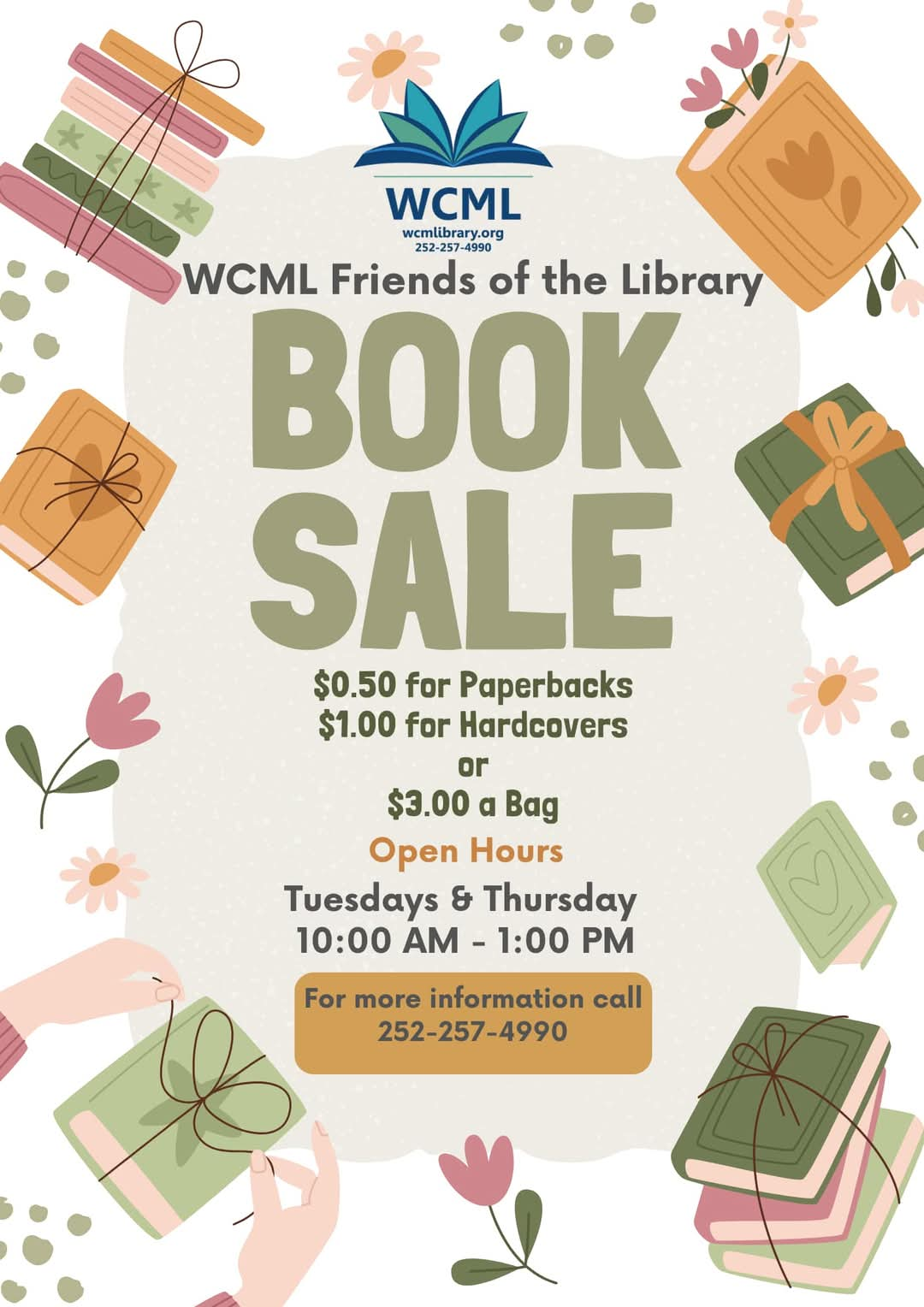 warren county memorial library book sale warrenton nc