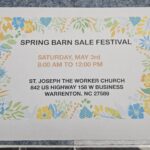 spring barn sale festival st joseph the worker church warrenton nc may 3 2025