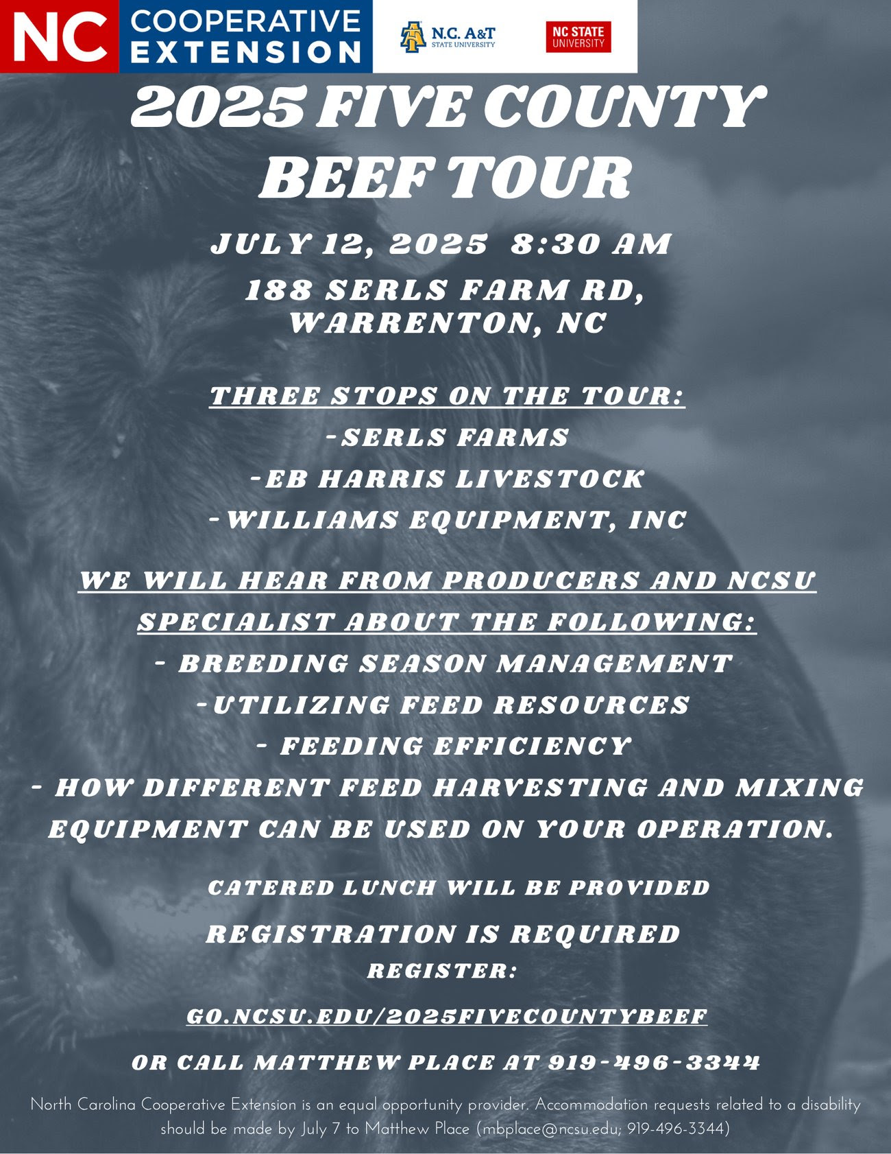2025 five county beef tour warrenton nc