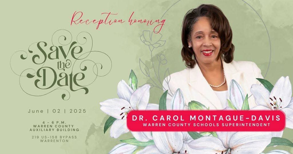 carol montague davis warren county schools superintendent reception june 2 2025
